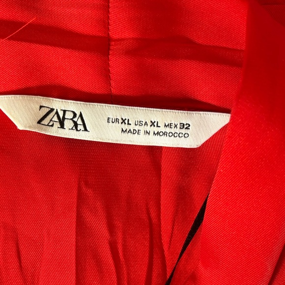 Zara Elegant Red Maxi Dress XL - Picture 6 of 7